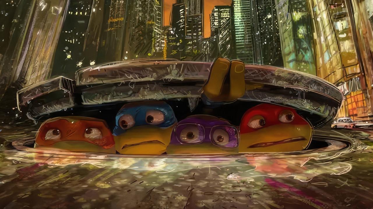 Ninja Kaplumbağalar: Mutant Kargaşası fon görüntüsü